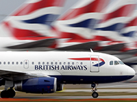 Биг-Бен на фоне разноцветного небаУченицы британской школыBritish Airways