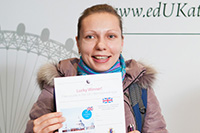 Анна Евтушенко с призовым сертификатом